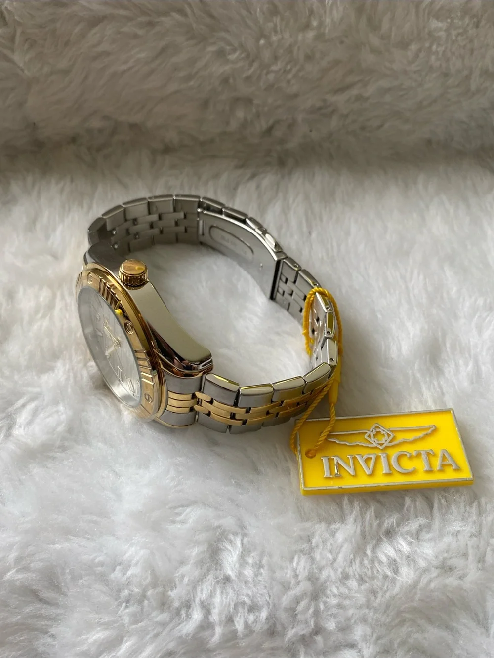 Invicta NEW Angel Unisex Gold &Silver Stainless Watch, 48mm